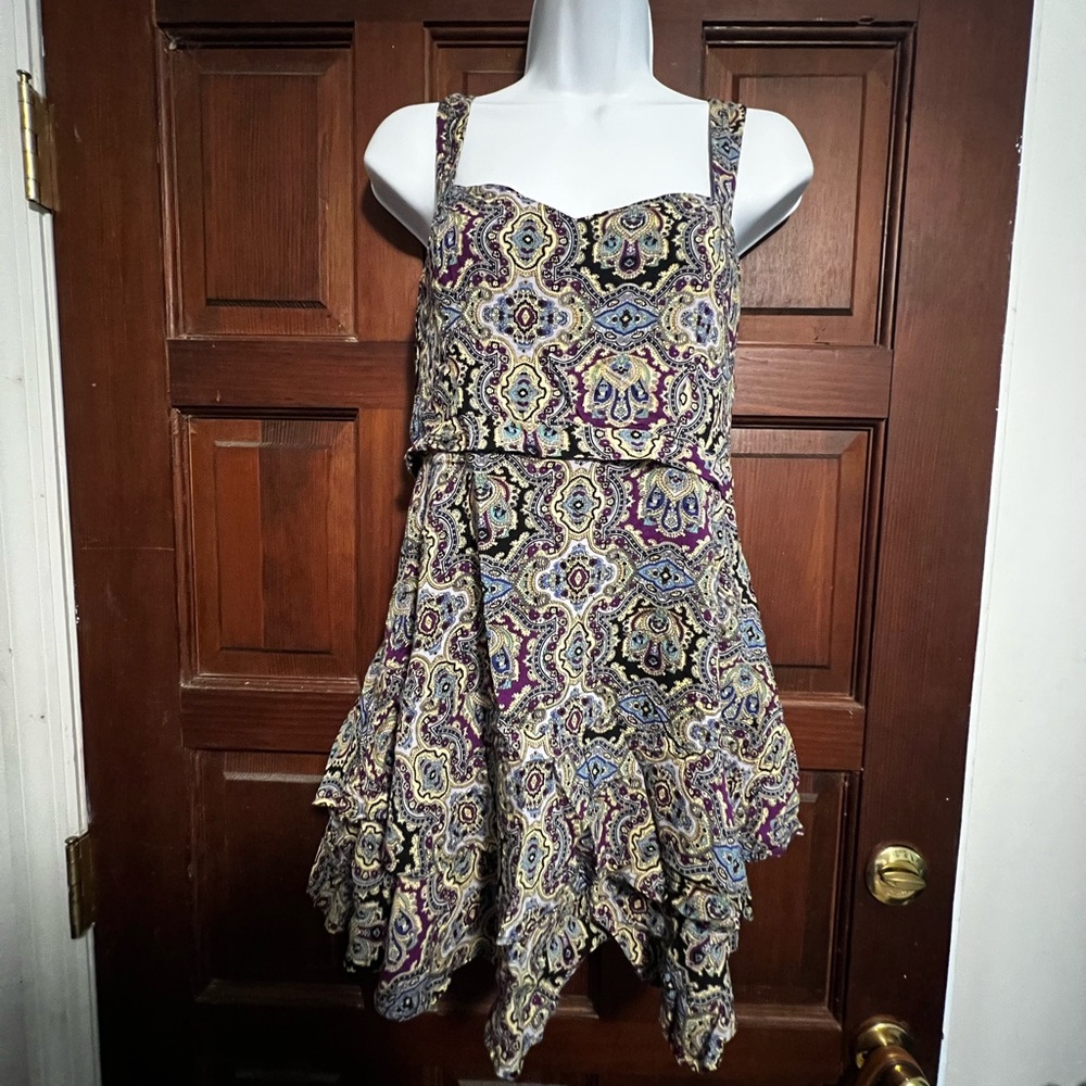 Free People Multicolor Paisley Dress